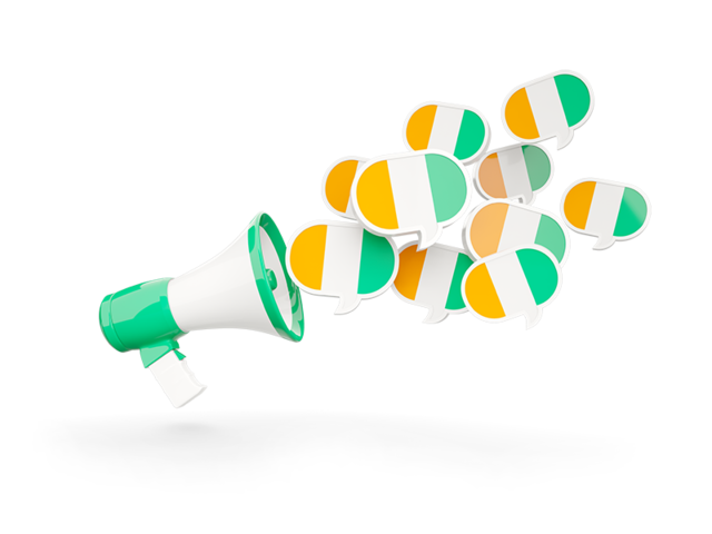Megaphone icon. Download flag icon of Cote d'Ivoire at PNG format