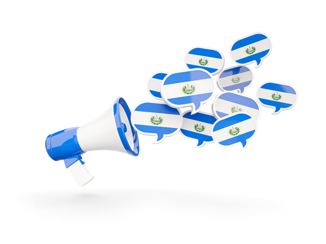 Megaphone icon. Download flag icon of El Salvador at PNG format