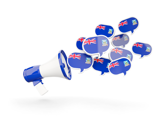 Megaphone icon. Download flag icon of Falkland Islands at PNG format