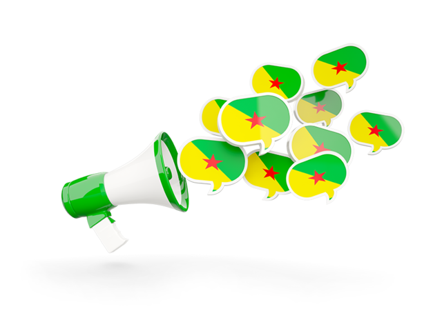 Megaphone icon. Download flag icon of French Guiana at PNG format