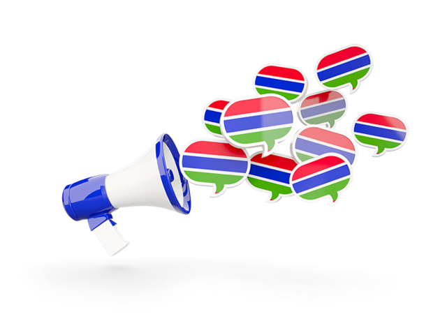 Megaphone icon. Download flag icon of Gambia at PNG format