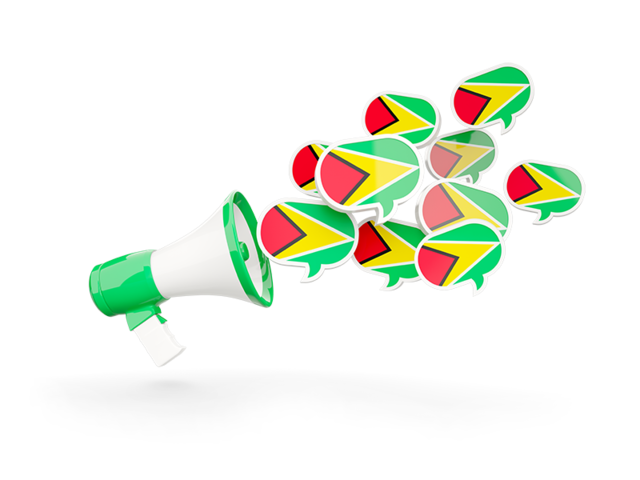 Megaphone icon. Download flag icon of Guyana at PNG format