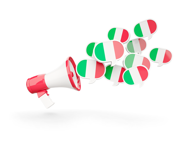 Megaphone icon. Download flag icon of Italy at PNG format