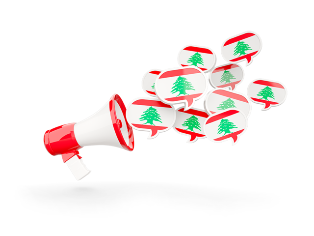 Megaphone icon. Download flag icon of Lebanon at PNG format