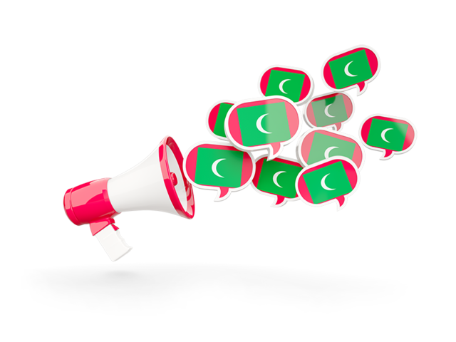 Megaphone icon. Download flag icon of Maldives at PNG format