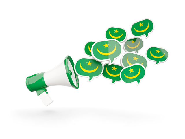 Megaphone icon. Download flag icon of Mauritania at PNG format