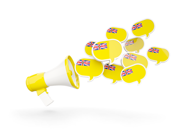 Megaphone icon. Download flag icon of Niue at PNG format