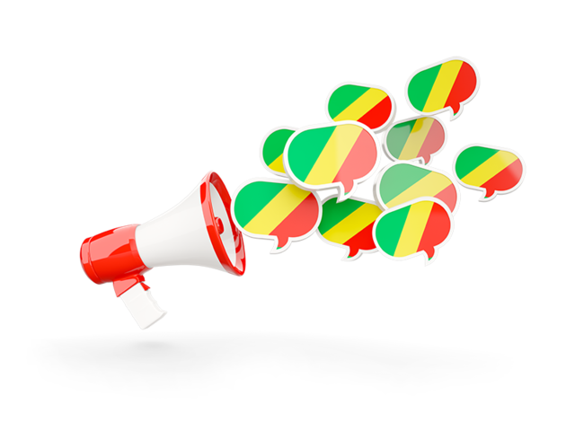 Megaphone icon. Download flag icon of Republic of the Congo at PNG format