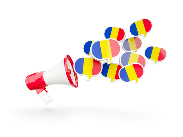 Megaphone icon. Download flag icon of Romania at PNG format