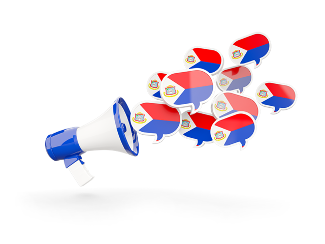 Megaphone icon. Download flag icon of Sint Maarten at PNG format