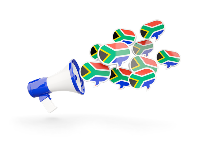 Megaphone icon. Download flag icon of South Africa at PNG format