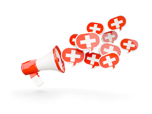 Megaphone icon. Download flag icon of Switzerland at PNG format