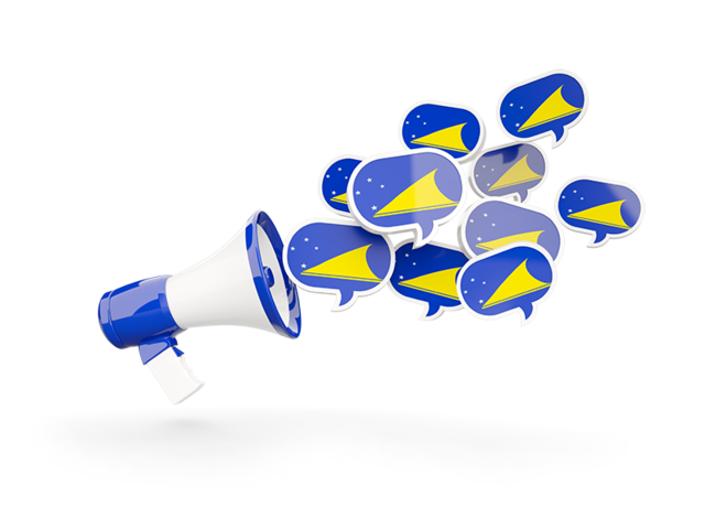 Megaphone icon. Download flag icon of Tokelau at PNG format