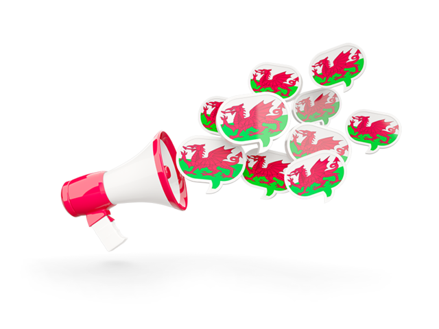 Megaphone icon. Download flag icon of Wales at PNG format