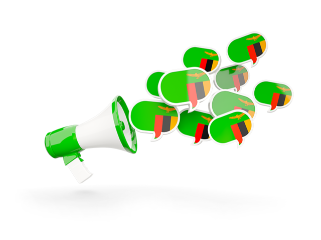 Megaphone icon. Download flag icon of Zambia at PNG format