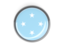 Micronesia. Metal framed round button. Download icon.