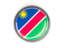 Namibia. Metal framed round button. Download icon.