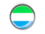 Сьерра-Леоне. Круглая кнопка с металлической рамкой. Скачать иконку.