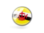 Brunei. Metal framed round icon. Download icon.