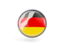 Germany. Metal framed round icon. Download icon.