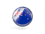 New Zealand. Metal framed round icon. Download icon.