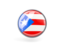 Puerto Rico. Metal framed round icon. Download icon.