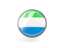 Sierra Leone. Metal framed round icon. Download icon.