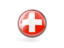 Switzerland. Metal framed round icon. Download icon.