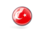 Turkey. Metal framed round icon. Download icon.