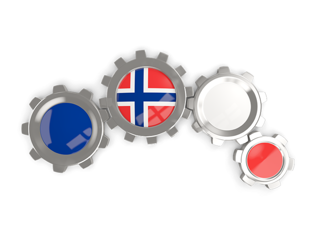 Metallic gears. Download flag icon of Bouvet Island at PNG format