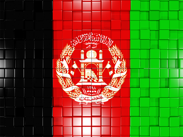 Mosaic background. Download flag icon of Afghanistan at PNG format