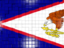 Американское Самоа. Флаг-мозаика. Скачать иллюстрацию.