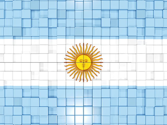 Флаг-мозаика. Скачать флаг. Аргентина