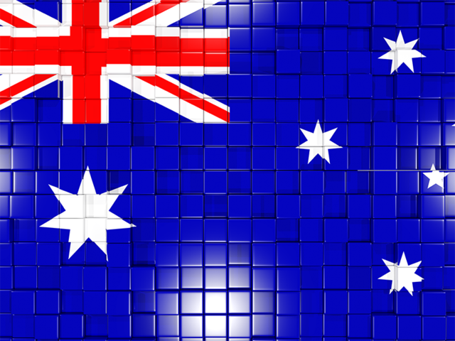 Mosaic background. Download flag icon of Australia at PNG format