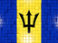 Barbados. Mosaic background. Download icon.