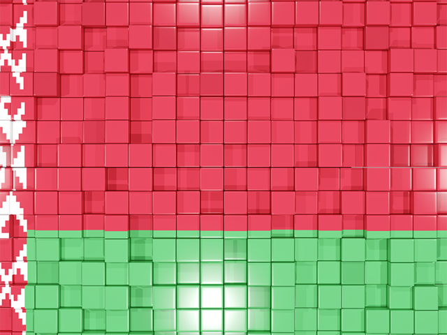 Флаг-мозаика. Скачать флаг. Белоруссия