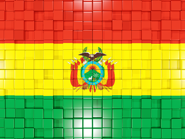 Mosaic background. Download flag icon of Bolivia at PNG format