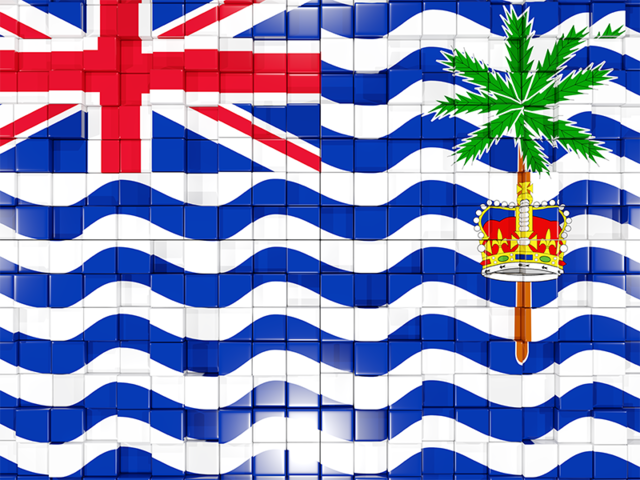 Флаг-мозаика. Скачать флаг. Британская территория в Индийском океане