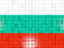 Bulgaria. Mosaic background. Download icon.