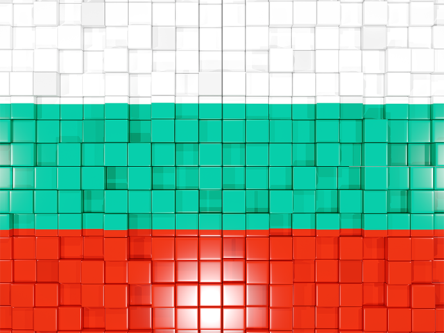 Флаг-мозаика. Скачать флаг. Болгария