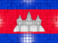 Cambodia. Mosaic background. Download icon.