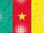 Cameroon. Mosaic background. Download icon.