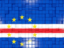 Cape Verde. Mosaic background. Download icon.