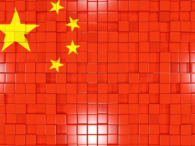 Mosaic background. Download flag icon of China at PNG format