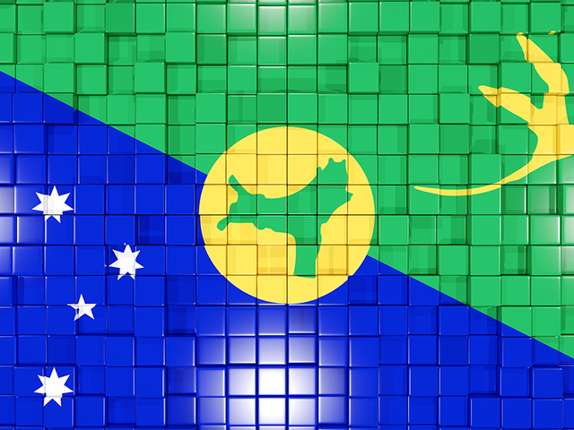 Mosaic background. Download flag icon of Christmas Island at PNG format