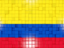 Colombia. Mosaic background. Download icon.