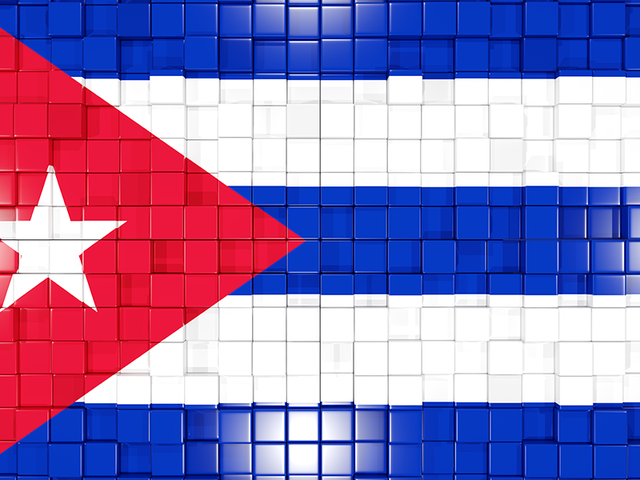 Флаг-мозаика. Скачать флаг. Куба
