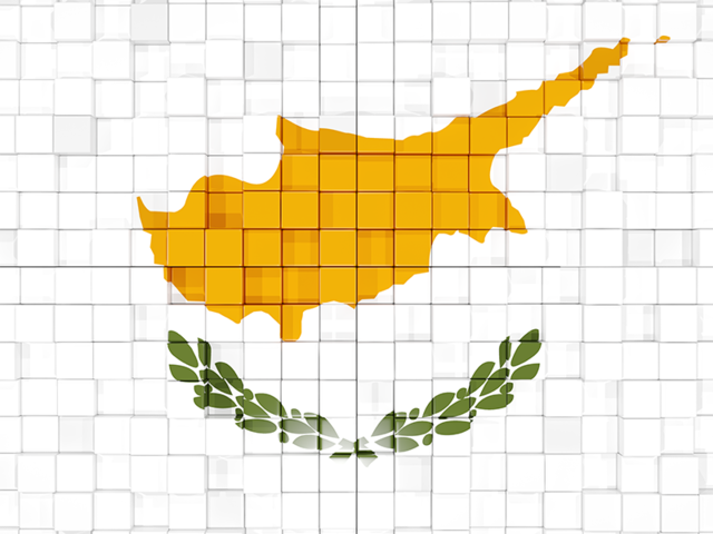 Mosaic background. Download flag icon of Cyprus at PNG format