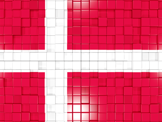 Mosaic background. Download flag icon of Denmark at PNG format