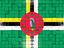 Dominica. Mosaic background. Download icon.